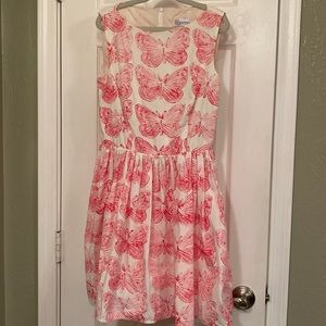 Valentino Red butterfly dress